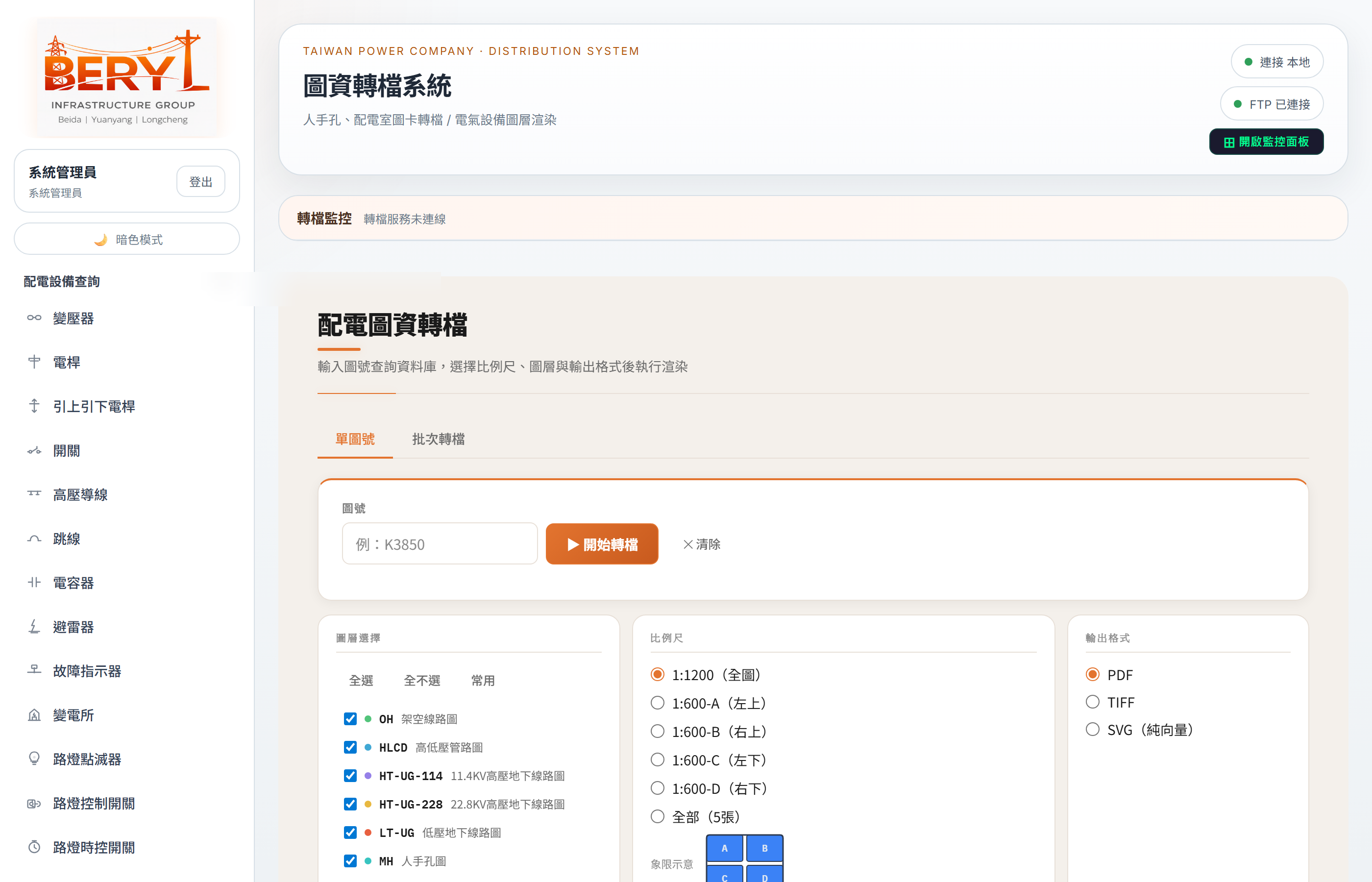 圖資轉檔介面